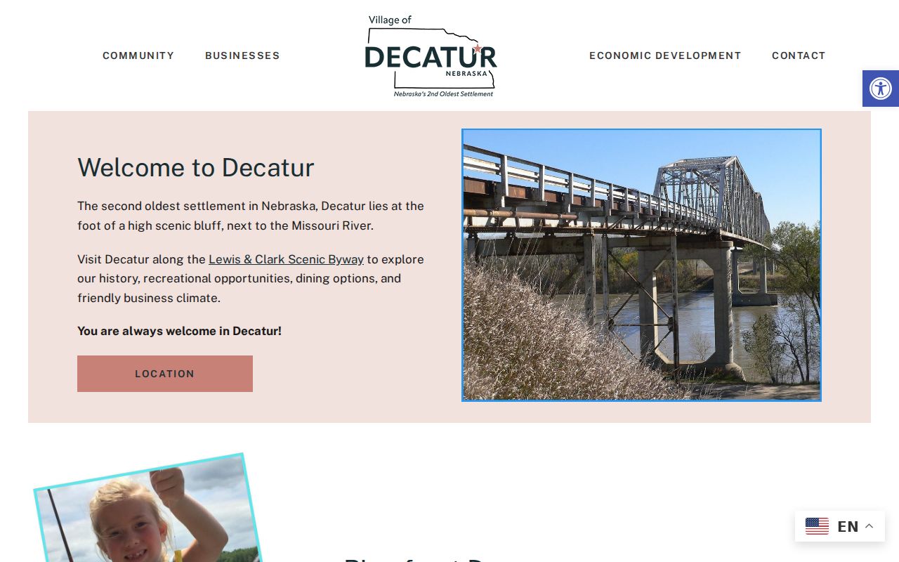 Decatur Burt County court docket village office administrative source