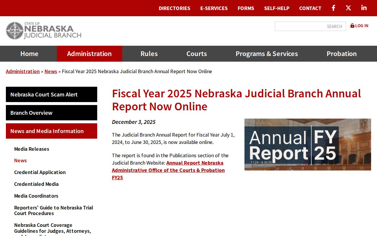 Burt County court docket technology report source