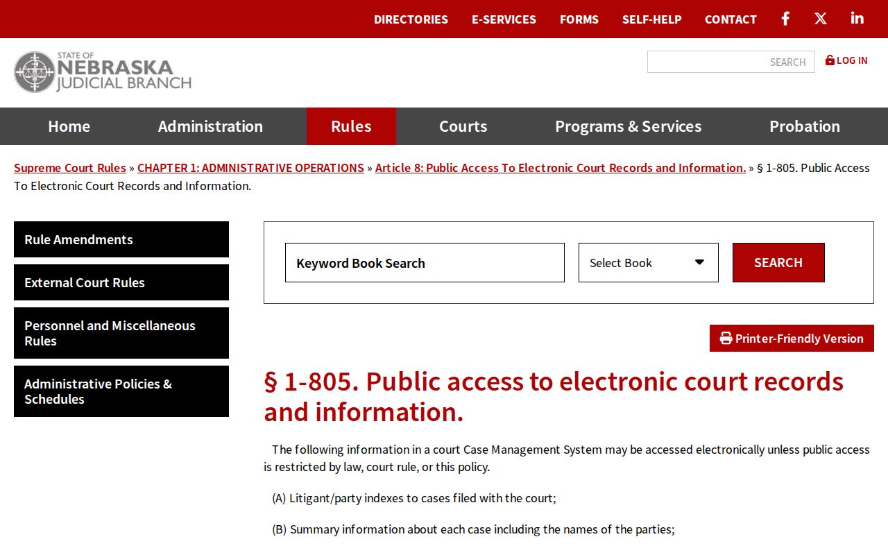 Craig Burt County court records public access rule source